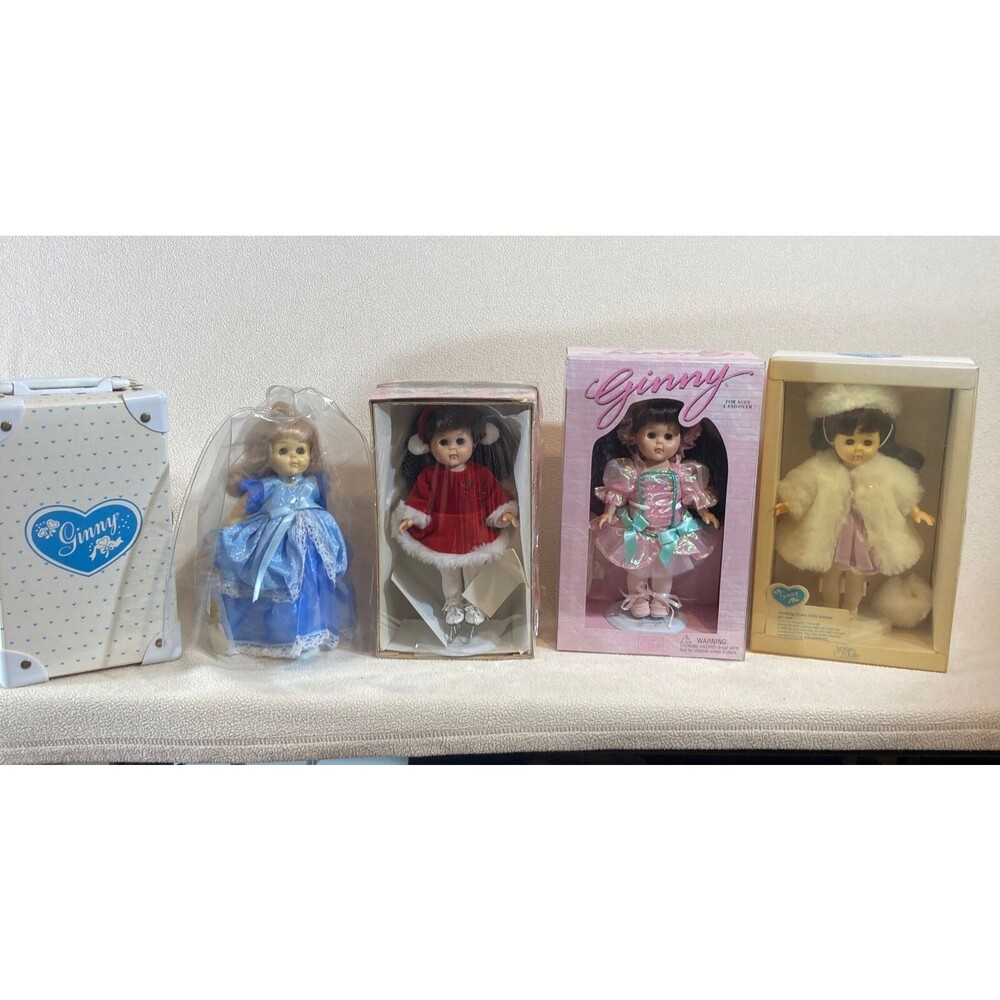 Vintage Vogue Ginny Dolls Clothes with Trunk and Stands Lot - Mixed Years READ
